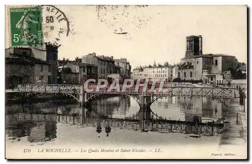 La Rochelle Ansichtskarte AK Les quais Maubec et Saint Nicolas