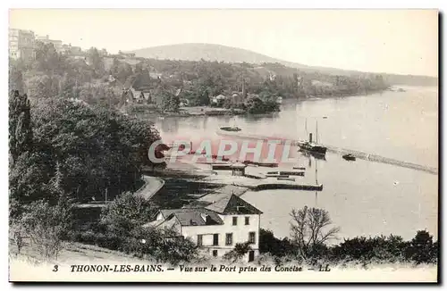 Thonon les Bains Ansichtskarte AK Vue sur le port prise des Concise