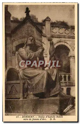 Domremy Cartes postales Statue d_Isabelle Romee mere de Jeanne d'arc