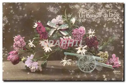 Cartes postales Militaria un bonjour du front