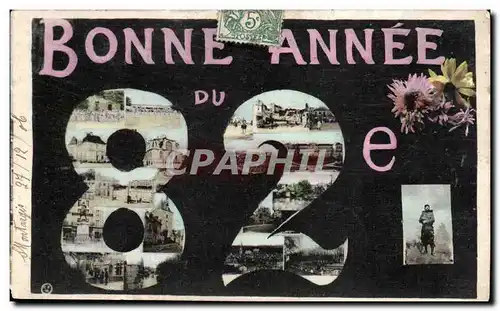 Cartes postales Militaria Bonne annee du 82eme