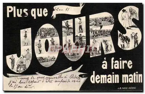 Cartes postales Militaria Plus que a faire