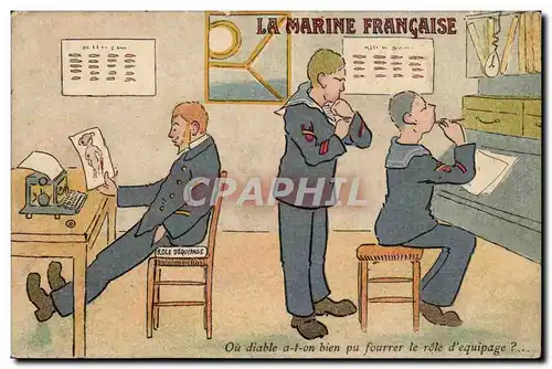 Ansichtskarte AK Militaria La marine Francaise (marins)