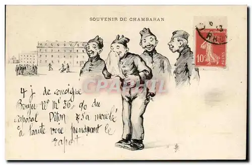 Cartes postales Militaria Souvenir de Chambaran