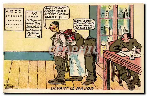 Ansichtskarte AK Militaria Devant le major (docteur)