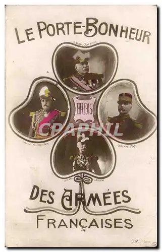 Cartes postales Militaria Le porte bonheur des armees francaises