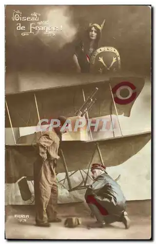 Cartes postales Militaria Avion Oiseau de France