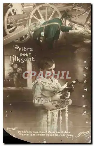 Cartes postales Militaria Priere pour l&#39absent