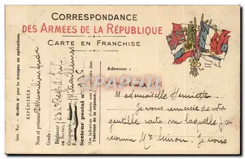 CArte de Franchise militaire