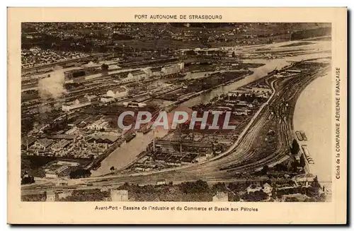 Cartes postales Avant port Bassins de l&#39industrie et du commerce et bassins des petroles Strasbourg