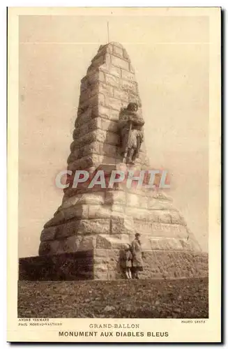 Ansichtskarte AK Grand Ballon Monument aux diables bleus (militaria)