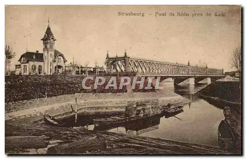 Cartes postales Strasbourg Pont du Rhine pres de Kehl