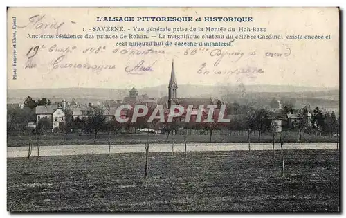 Saverne Cartes postales Vue generale prise de la montee du Hoh Barr