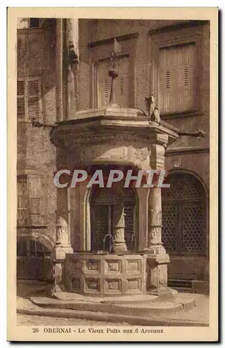 Cartes postales Obernai le vieux puits aux 6 arceaux