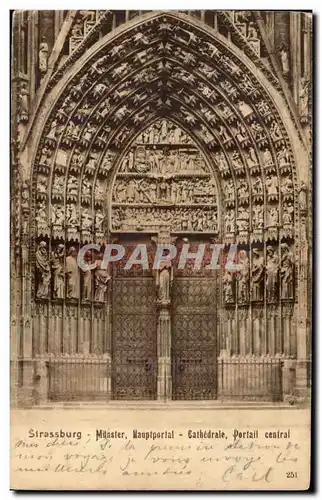 Cartes postales Strasbourg Portail central