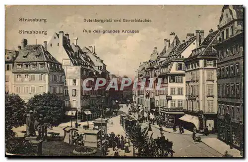 Cartes postales Strasbourg Rue des grandes arcades