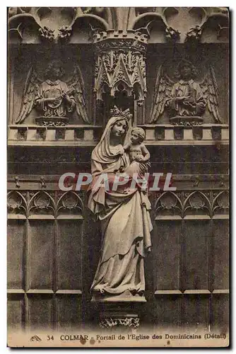 Colmar Cartes postales Portail de l'eglise des Dominicains