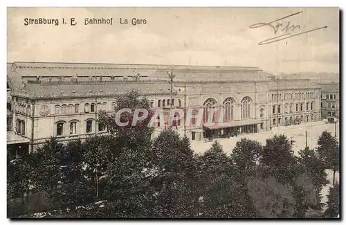 Strasbourg Cartes postales Bahnhof La gare