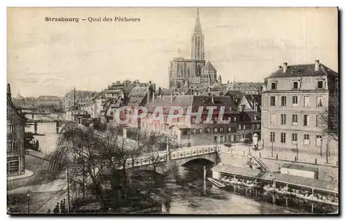 Strasbourg Ansichtskarte AK Quai des Pecheurs (lavoir)