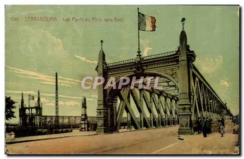 Strasbourg Cartes postales Le pont de Kehl