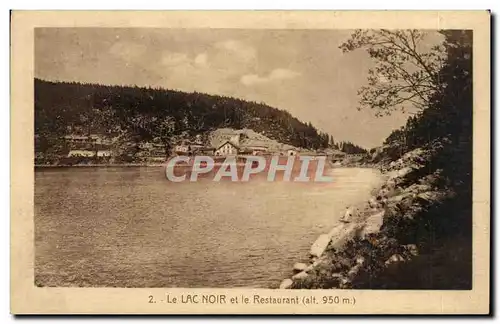 Cartes postales Le lac noir et le restaurant