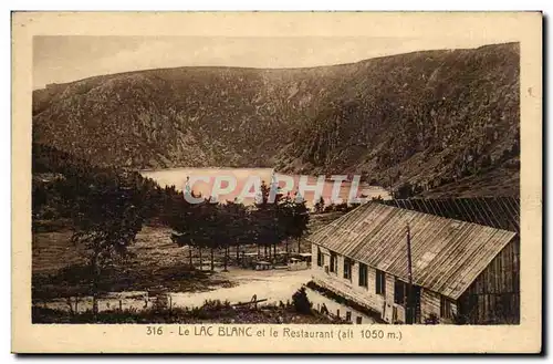 Cartes postales Le lac blanc et le restaurant