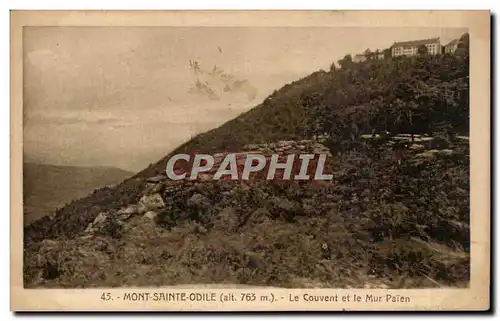 Mont Saint odile Cartes postales Couvent et mur paien