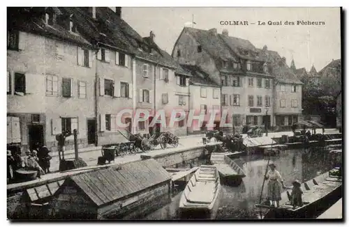 Colmar Ansichtskarte AK Le quai des Pecheurs