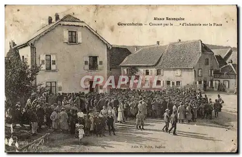 GEvenheim Ansichtskarte AK Concert par le d&#39infanterie de la place