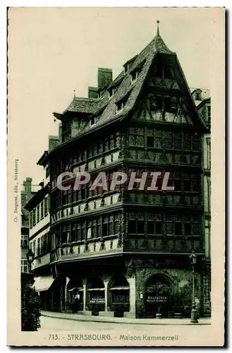 Strasbourg Cartes postales Maison Kammerzell