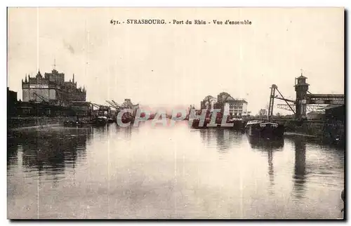 Cartes postales Strasbourg Port du Rhin Vue d&#39ensemble