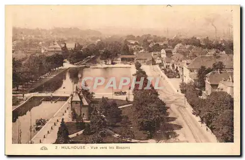 Mulhouse - Vue vers les Bassins - Ansichtskarte AK