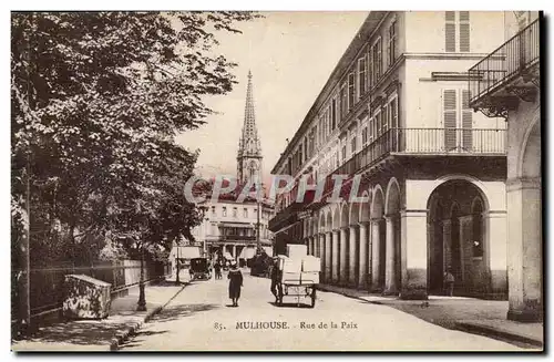 Mulhouse - Rue de la Paix - Ansichtskarte AK