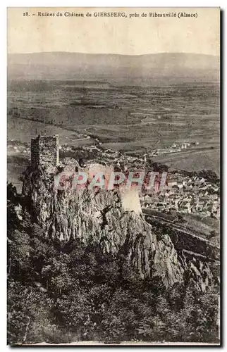 Pres Ribeauville - Ruines du Chateau - Giersberg Ansichtskarte AK