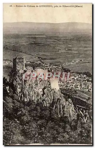 Pres Ribeauville - Ruines du Chateau - Giersberg Cartes postales