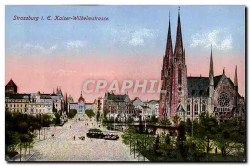 Strasbourg - Strassburg - Kaiser Wilhelmstrasse Cartes postales