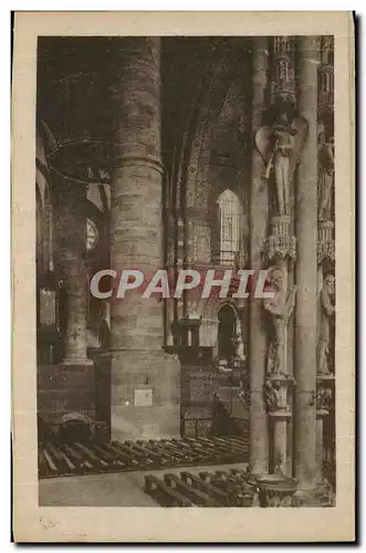 Strasbourg - Strassburg - La Cathedrale - Colonne des Anges - Engelsaeule - Ansichtskarte AK