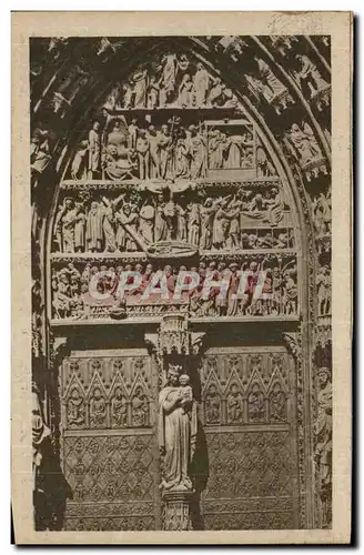 Strasbourg - Strassburg - La Cathedrale - Le Grand Portail - Bogenfeld des Hauptportals - Cartes postales