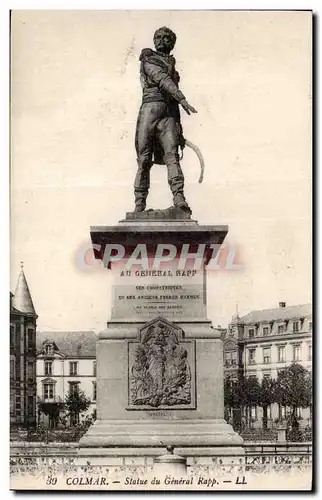 Colmar - Statue de General Rapp - Ansichtskarte AK