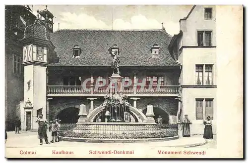 Colmar - Kaufhaus - Schwendi denkmal - Monument Ansichtskarte AK