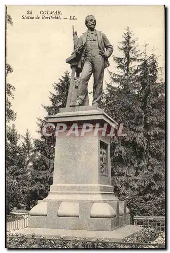 Colmar - Statue de Bartholdi - Ansichtskarte AK