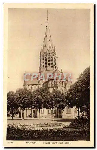 Mulhouse - Eglise Sainte Genevieve - Ansichtskarte AK