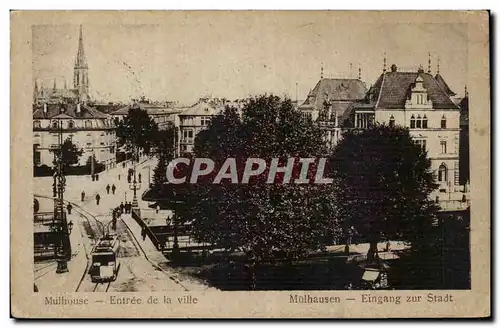 Mulhouse - Entree de la Ville - Muelhausen Eingang sur Stadt Cartes postales