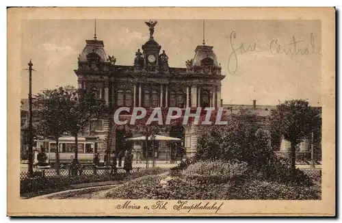 Allemagne - Deutschland - Mainz - Hauptbahnhof - La Gare - train - zug Ansichtskarte AK