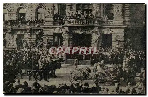 Strasbourg - Strassburg - Le General Gourod passant en revue - les troupes francaises 1918 Cartes postales