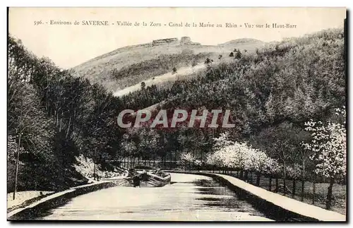 Environs de Severne - Zabern - Vallee de la Zorn - Canal de la Marne au Rhin - Vue sur le Haut Barr