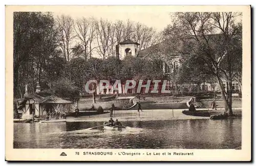 Starsbourg - Strassburg - L'Orangerie - Le Lac et le Restaurant - Cartes postales