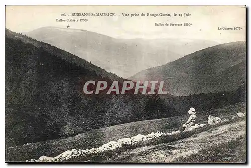Bussang St Maurice - Vue prise du Rouge Gazon le 29 Juin - Ballon d'Alsace Cartes postales