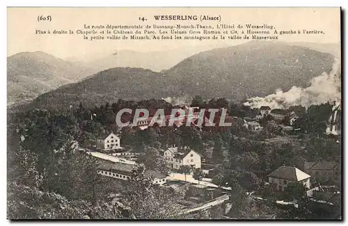 Wesserling - La Route de Moosch - Bussang - Thann Cartes postales