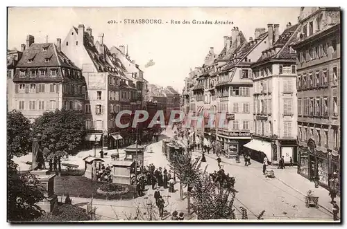 Strasbourg - Strassburg - Rue des Grandes Arcades Cartes postales